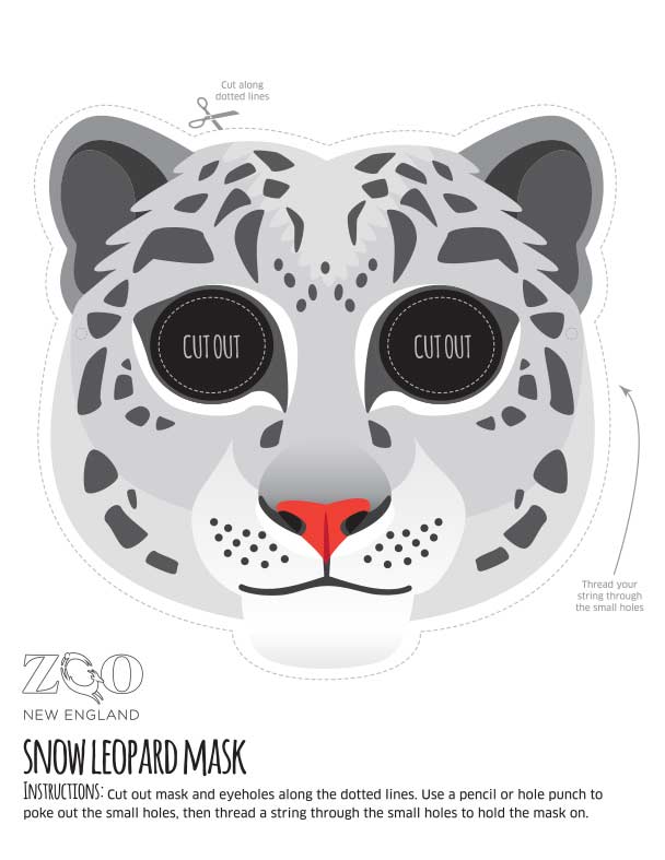 snow leopard mask