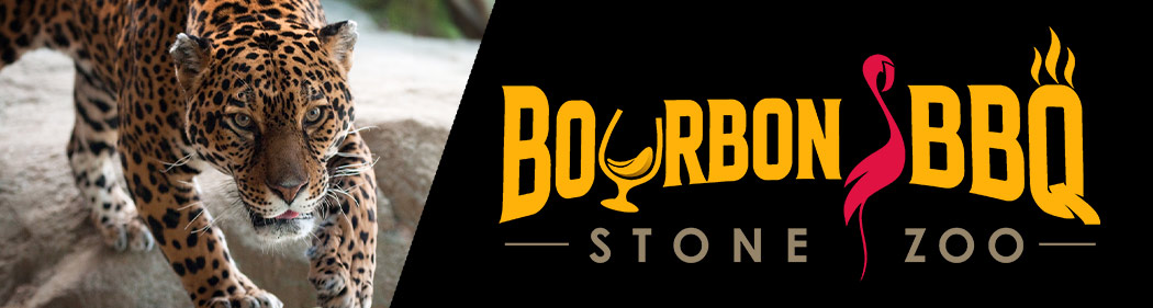  Bourbon and BBQ logo including jaguar image