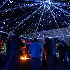 holiday pavilion at ZooLights