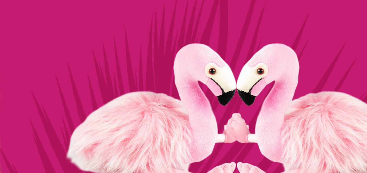 flamingo plushes