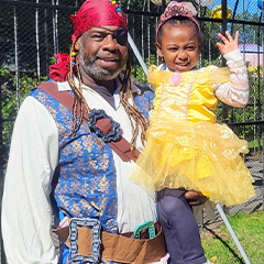 princess and pirates day family